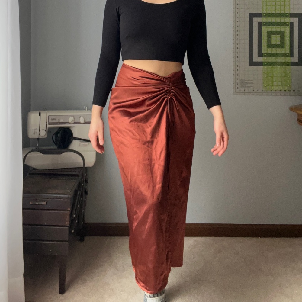 CIDER midi skirt with leg slit